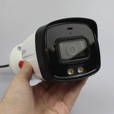 HDCVI видеокамера Dahua 2 Мп HAC-HFW1239TLMP-A-LED (3.6mm) со встроенным микрофоном для системы видеонаблюдения